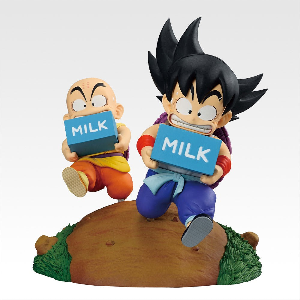 Ichiban Kuji Dragon Ball Fantastic Adventure 2 Prize A Son Goku & Krillin Milk Delivery