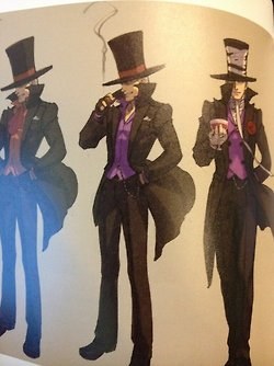 Layton Kyouju VS Gyakuten Saiban - Art Book - Settei Shiryoushuu (Capcom) mandorama 04