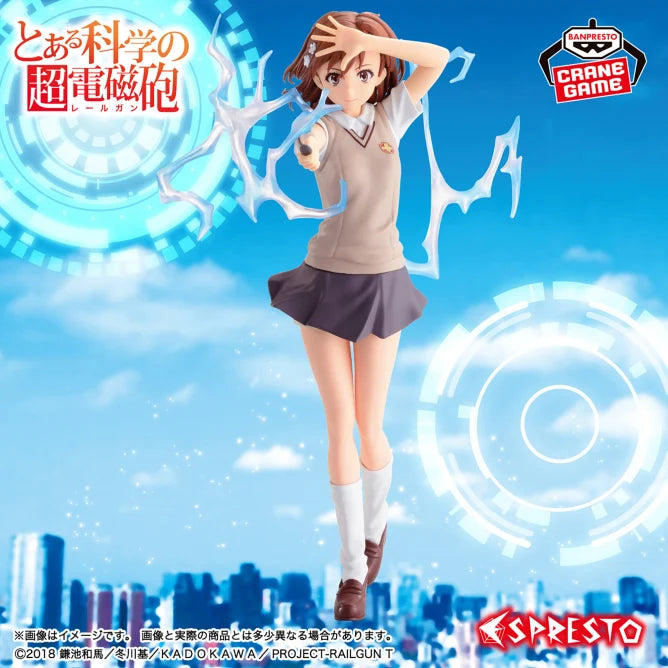 Misaka Mikoto A Certain Scientific Railgun ESPRESTO Prize Figure by Banpresto (04/2025) - Mandorama [src:https://tokutame.net/wp-content/uploads/2025/03/prize-20250424-toaru-banpresto1.webp]