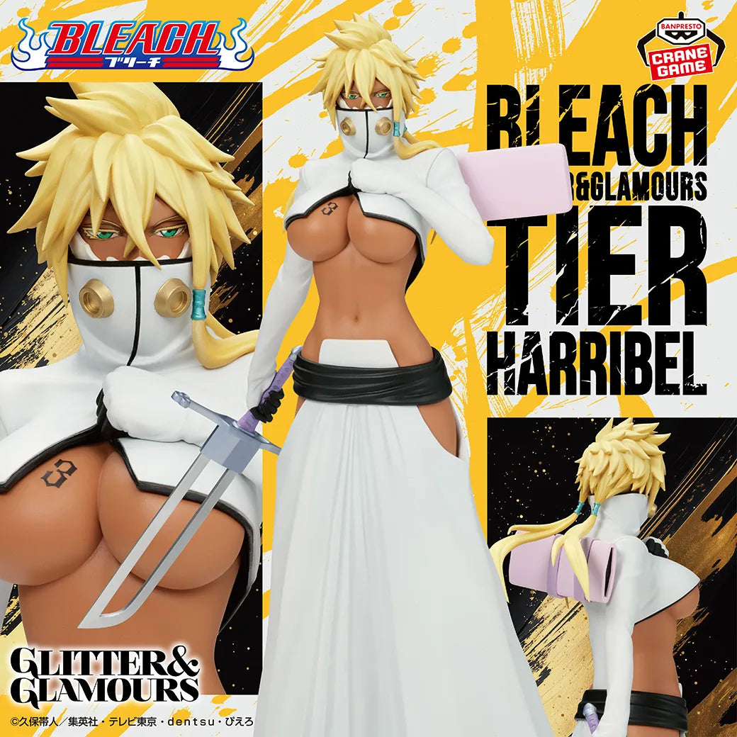 Tier Harribel BLEACH GLITTER & GLAMOURS Prize Figure by Banpresto (03/2026) - Mandorama [src:https://tokutame.net/wp-content/uploads/2025/12/prize-202603-bleach-banpresto1.webp]