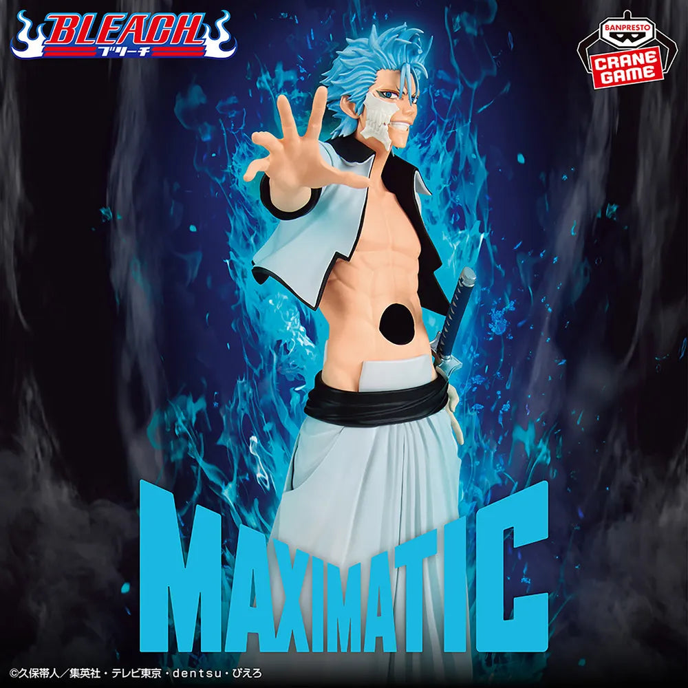 Grimmjow Jaegerjaquez BLEACH MAXIMATIC Prize Figure by Banpresto (01/2026) - Mandorama [src:https://tokutame.net/wp-content/uploads/2025/12/prize-202601-bleach-banpresto2.webp]
