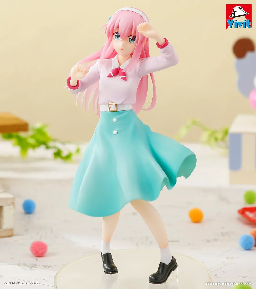 Hitori Gotoh Bocchi the Rock! Vivit Prize Figure by System Service - Mandorama [src:https://tokutame.net/wp-content/uploads/2025/02/prize-202502-bocchi-system-1.webp]
