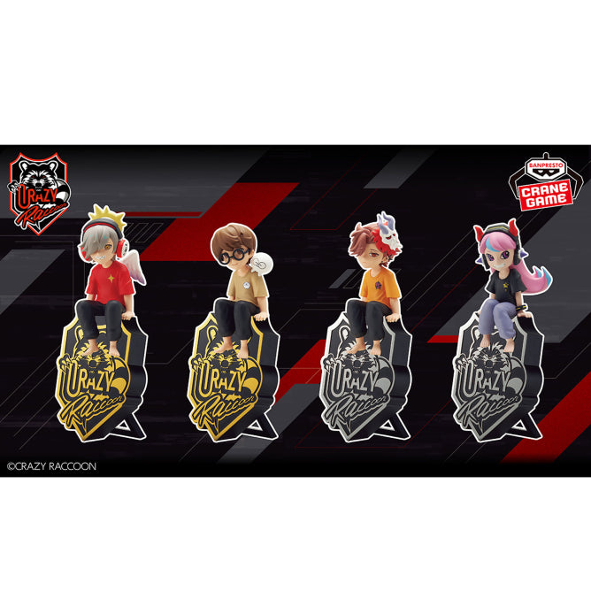 Darumizugod, Jasper, Arisakaaa, Selly Crazy Raccoon Desktop Figure Prize Figure by Banpresto - Mandorama