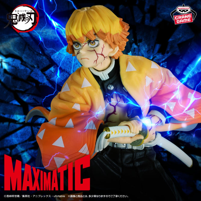 Zenitsu Agatsuma Demon Slayer: Kimetsu no Yaiba MAXIMATIC Prize Figure by Banpresto (09/2026) - Mandorama [src:https://figisland.net/wp-content/uploads/2026/08/s01011615059661.jpg]
