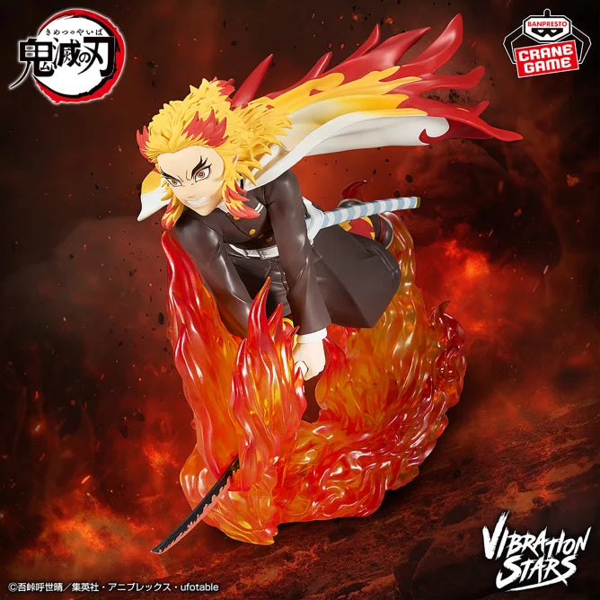 Kyojuro Rengoku Demon Slayer: Kimetsu no Yaiba Vibration Stars Prize Figure by Banpresto - Mandorama
