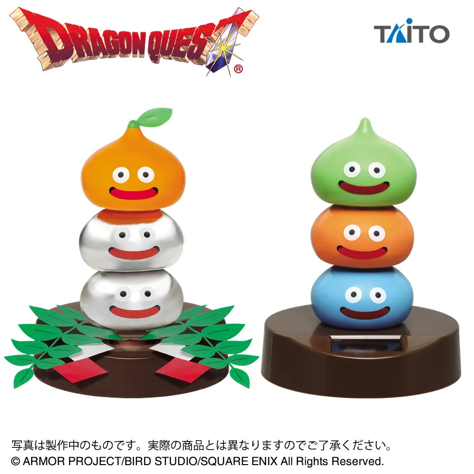 Metal King Slime & Slime Tower Dragon Quest AM Solar Figure Prize Figure by Taito - Mandorama