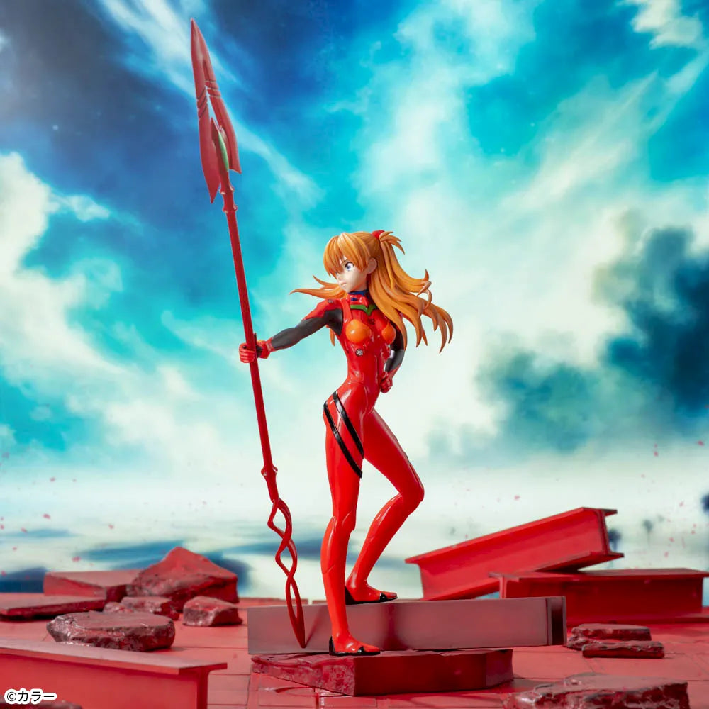 Shikinami Asuka Langley × Spear of Cassius Evangelion 3.0+1.0 Thrice Upon a Time Luminasta Prize Figure by Sega - Mandorama [src:https://figisland.net/wp-content/uploads/2025/04/s01011615052027.webp]