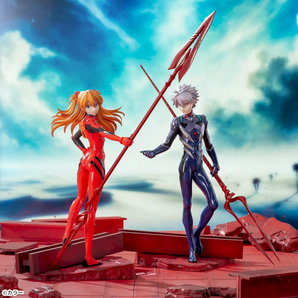 Shikinami Asuka Langley × Spear of Cassius Evangelion 3.0+1.0 Thrice Upon a Time Luminasta Prize Figure by Sega - Mandorama [src:https://figisland.net/wp-content/uploads/2025/04/s01011615052030.webp]