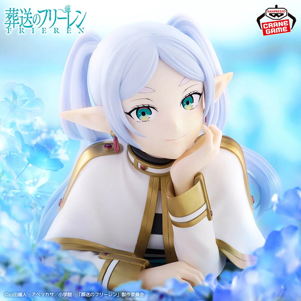 Frieren Frieren: Beyond Journey's End Cheek-Resting Bust Figure Prize Figure by Banpresto (04/2026) - Mandorama [src:https://tokutame.net/wp-content/uploads/2026/03/prize-202604-frieren-banpresto3.webp]