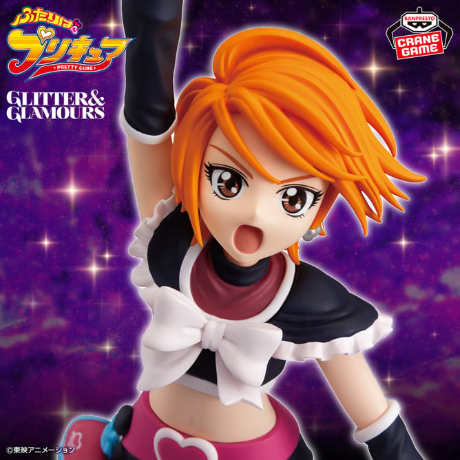Cure Black Futari wa Pretty Cure GLITTER&GLAMOURS Prize Figure by Banpresto (11/2025) - Mandorama [src:https://figisland.net/wp-content/uploads/2025/10/s01011615053669.jpg]