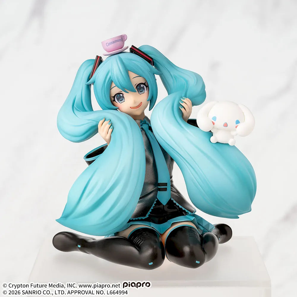 Hatsune Miku × Cinnamoroll Hatsune Miku Chokonose Premium Figure Prize Figure by Sega - Mandorama
