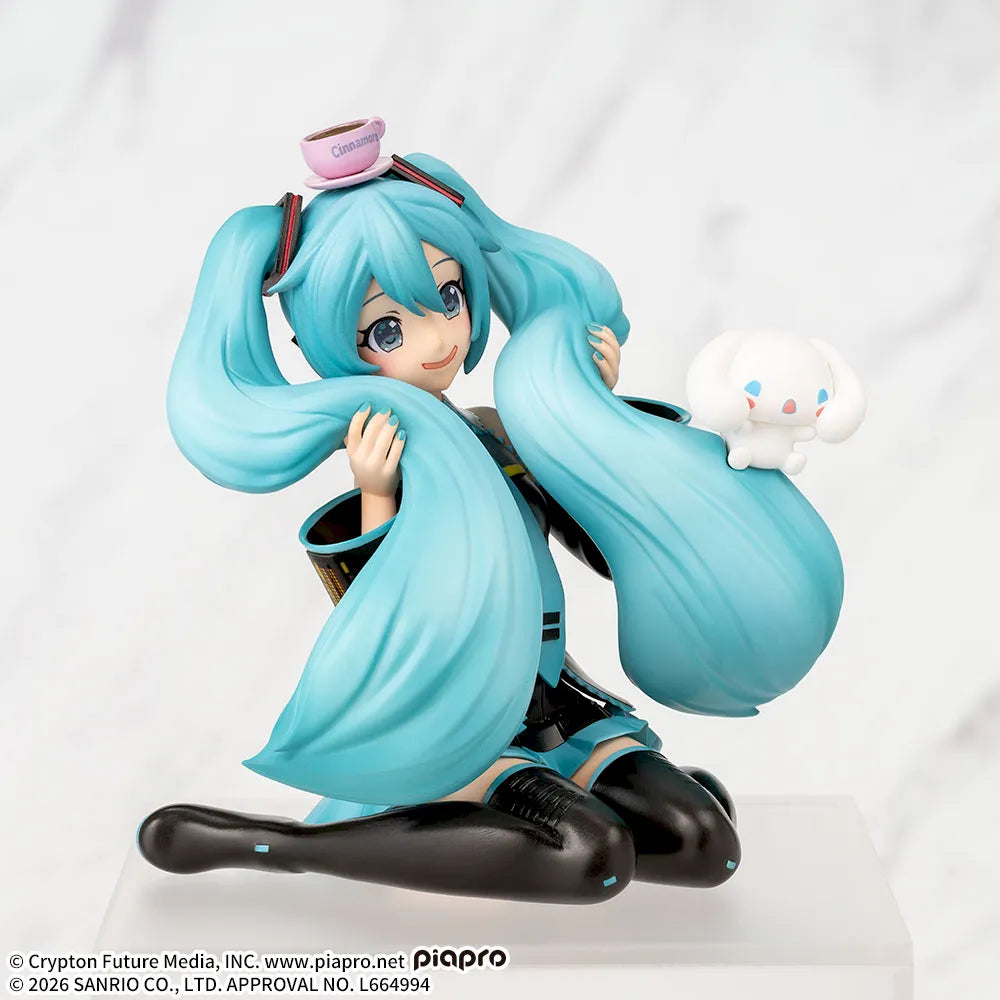 Hatsune Miku × Cinnamoroll Hatsune Miku Chokonose Premium Figure Prize Figure by Sega - Mandorama