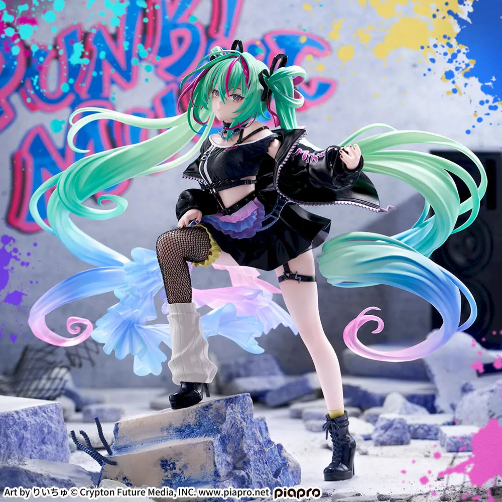 Punk！ Hatsune Miku FIGURIZMα Prize Figure by Sega (05/2026) - Mandorama [src:https://tokutame.net/wp-content/uploads/2026/04/prize-202605-hatsunemiku-sega2.webp]