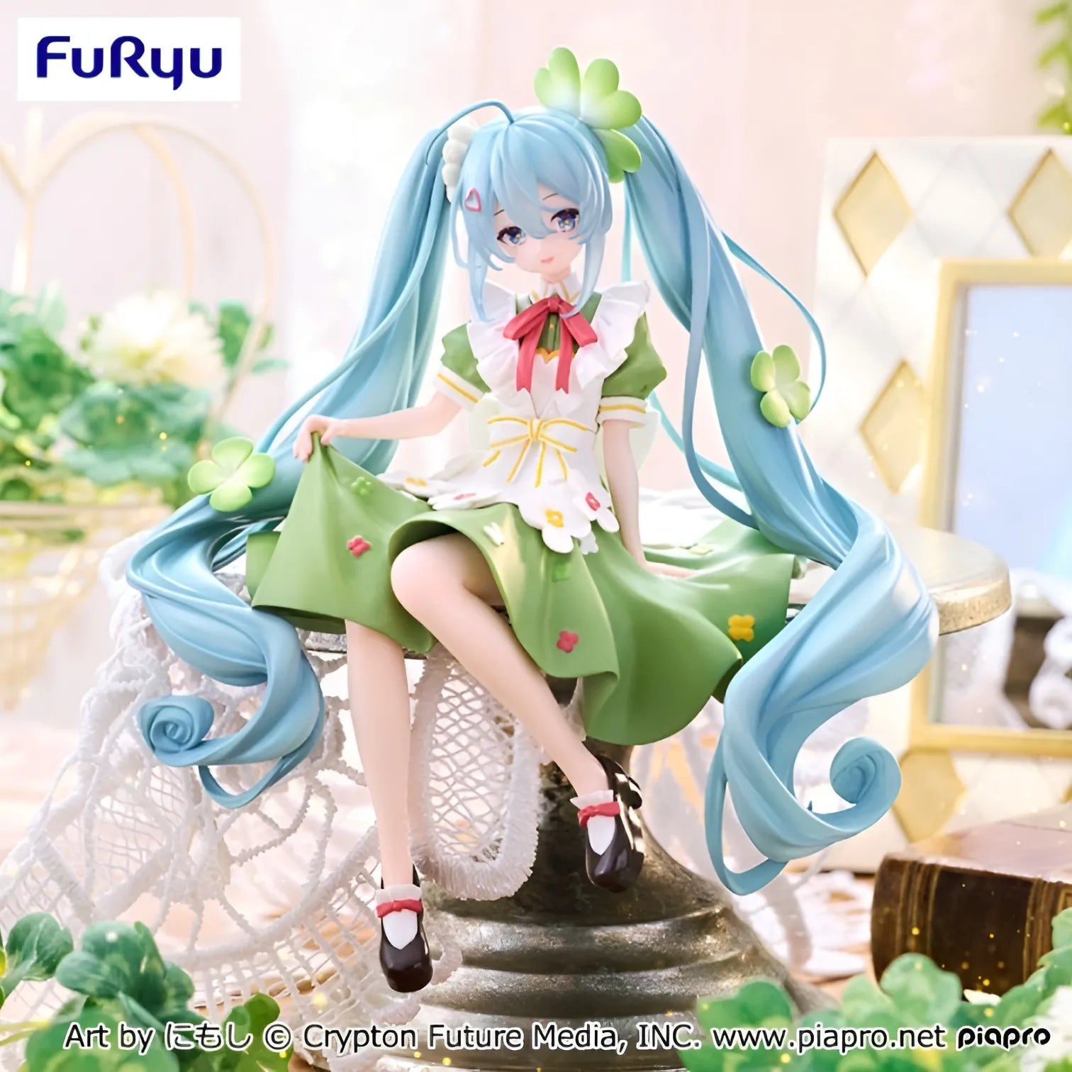 Flower Fairyークローバーー Hatsune Miku Noodle Stopper Figure Prize Figure by FuRyu - Mandorama