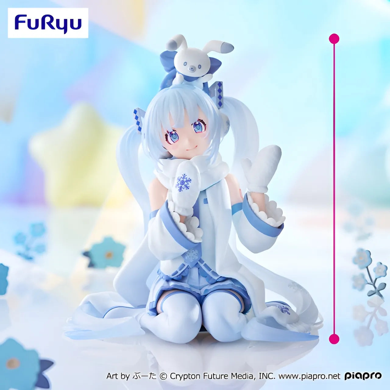 Snow Miku Hatsune Miku Noodle Stopper Figure Prize Figure by FuRyu - Mandorama [src:https://tokutame.net/wp-content/uploads/2025/10/prize-202511-hatsunemiku-furyu1.webp]
