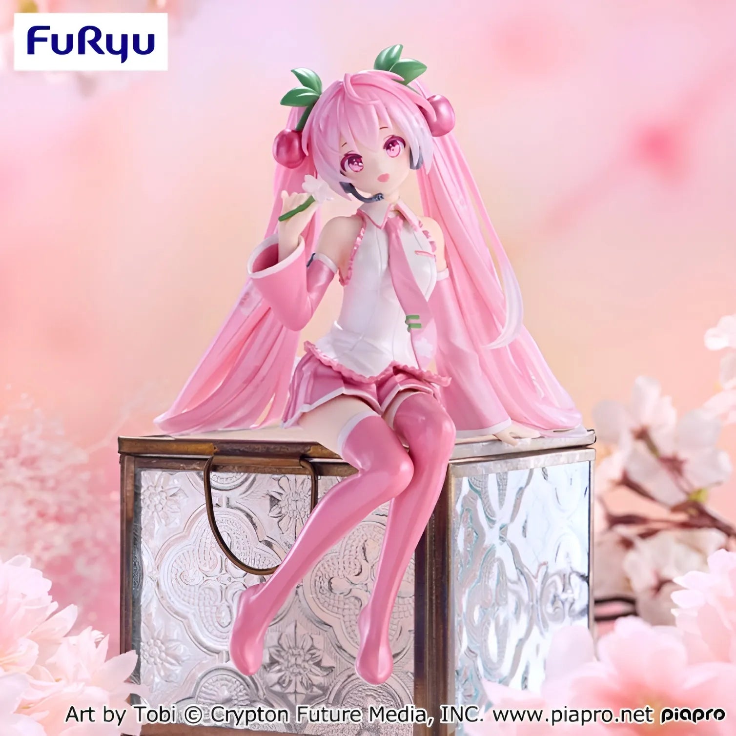 Pearl Hatsune Miku Noodle Stopper Prize Figure by FuRyu - Mandorama [src:https://tokutame.net/wp-content/uploads/2025/02/prize-202503-hatsunemiku-furyu1.webp]
