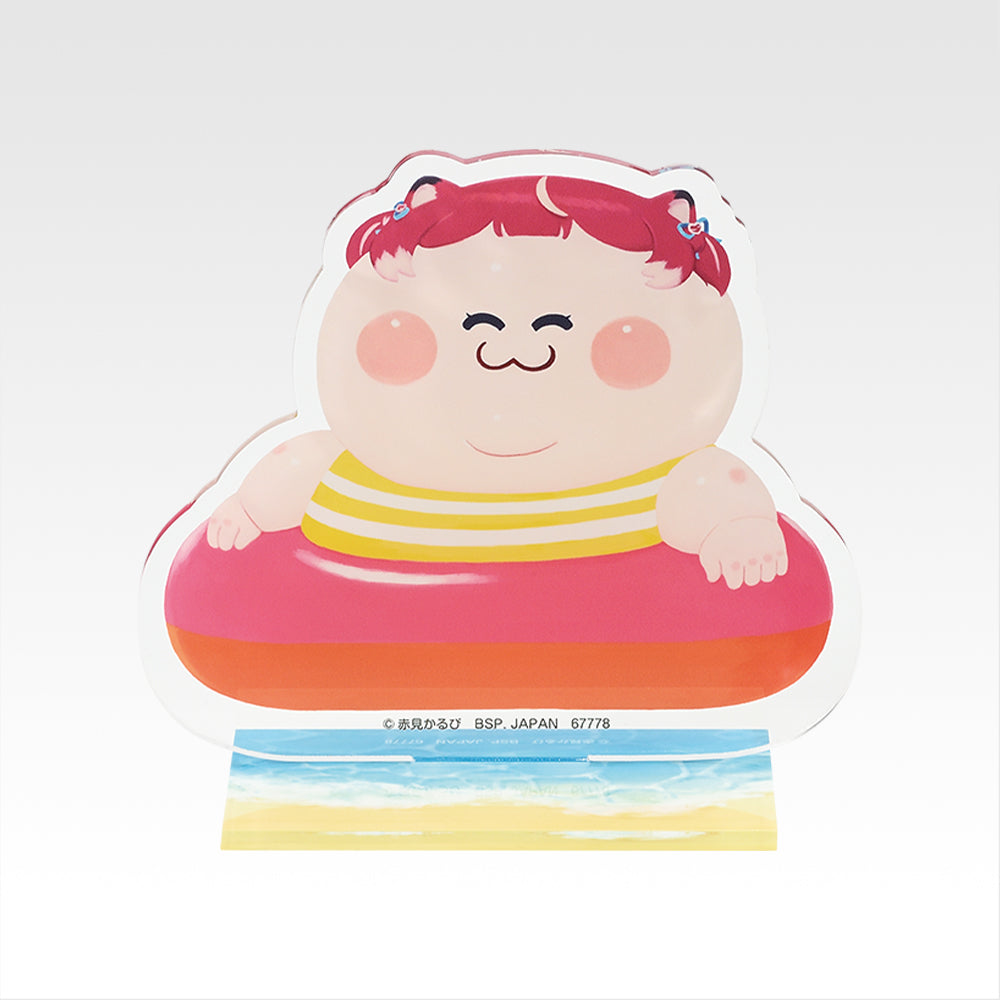 Ichiban Kuji Akami Karubi Prize H "Float Ring Debu Karubi" Acrylic Stand - Mandorama