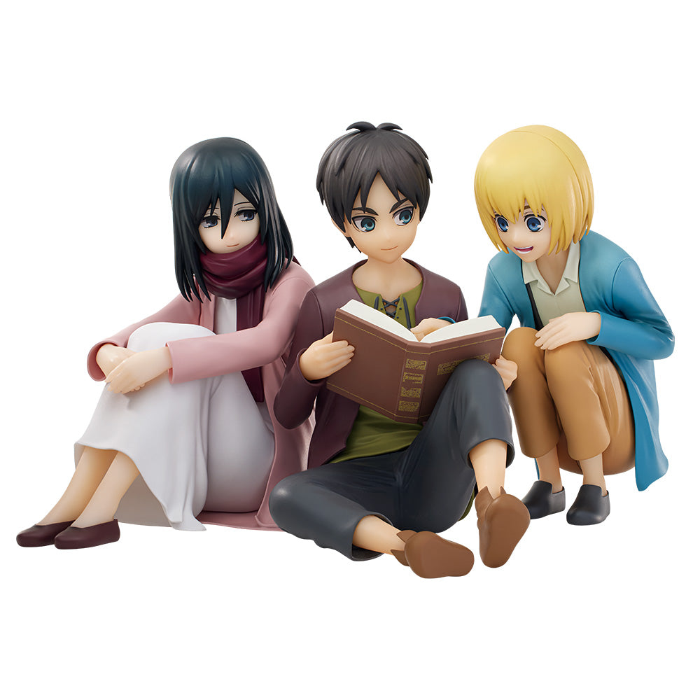 Ichiban Kuji Attack on Titan Prize A Eren & Mikasa & Armin Childhood Figure ~The World Beyond the Walls~ - Mandorama