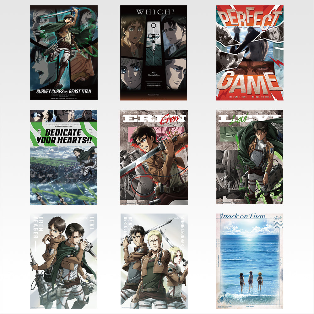Ichiban Kuji Attack on Titan Prize F Clear Poster Collection - Mandorama
