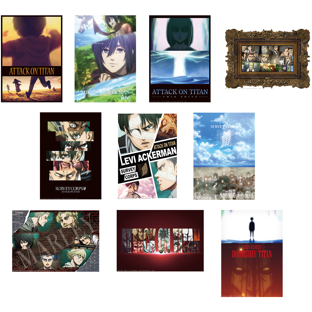 Ichiban Kuji Attack on Titan Prize H Clear Poster - Mandorama