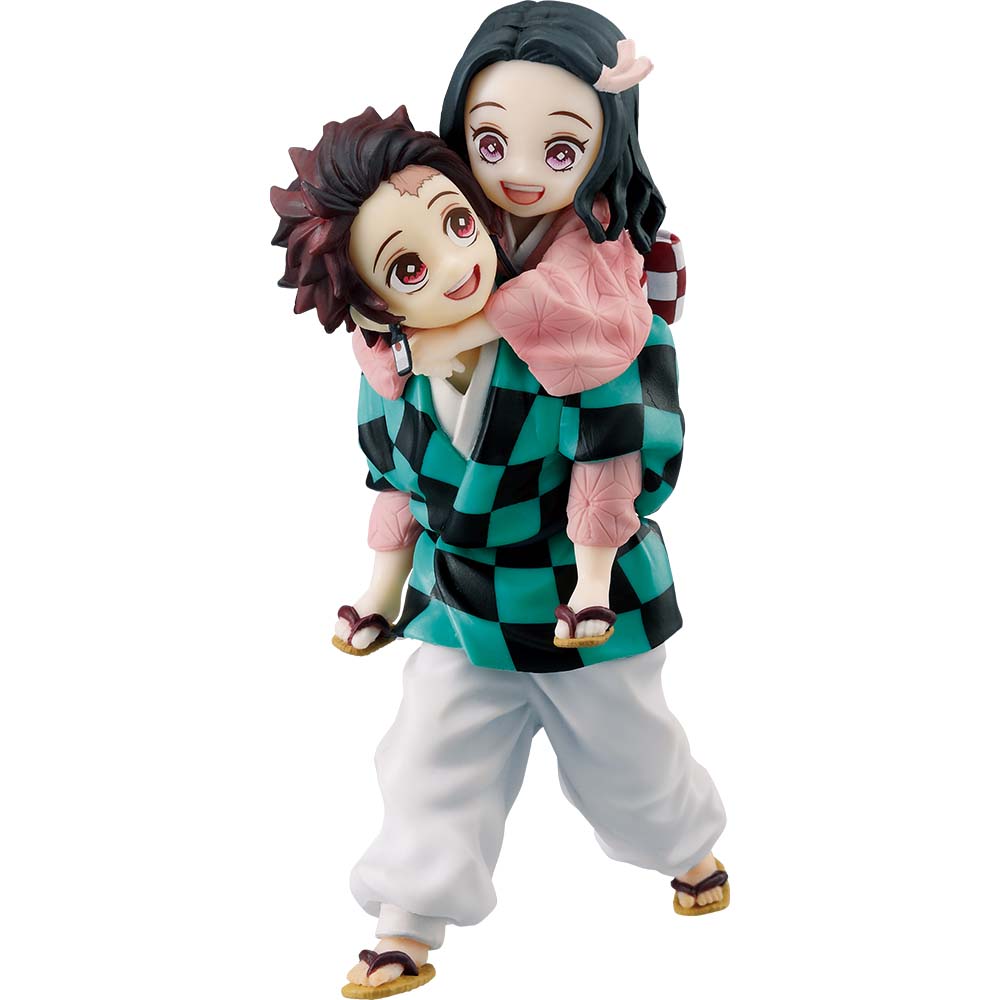 Ichiban Kuji Demon Slayer: Kimetsu no Yaiba Prize A Tanjiro Kamado & Nezuko Kamado Figure - Mandorama