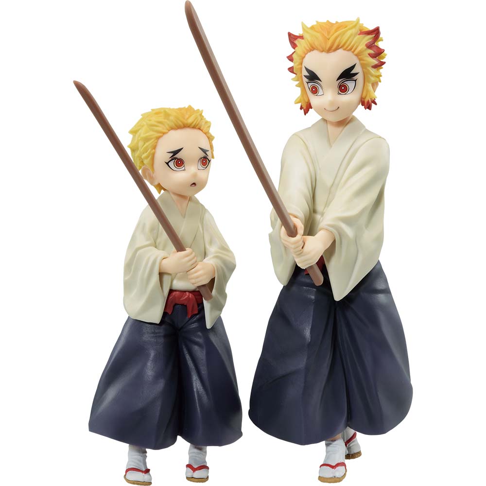 Ichiban Kuji Demon Slayer: Kimetsu no Yaiba Prize B Rengoku Kyojuro & Senjuro Figure - Mandorama