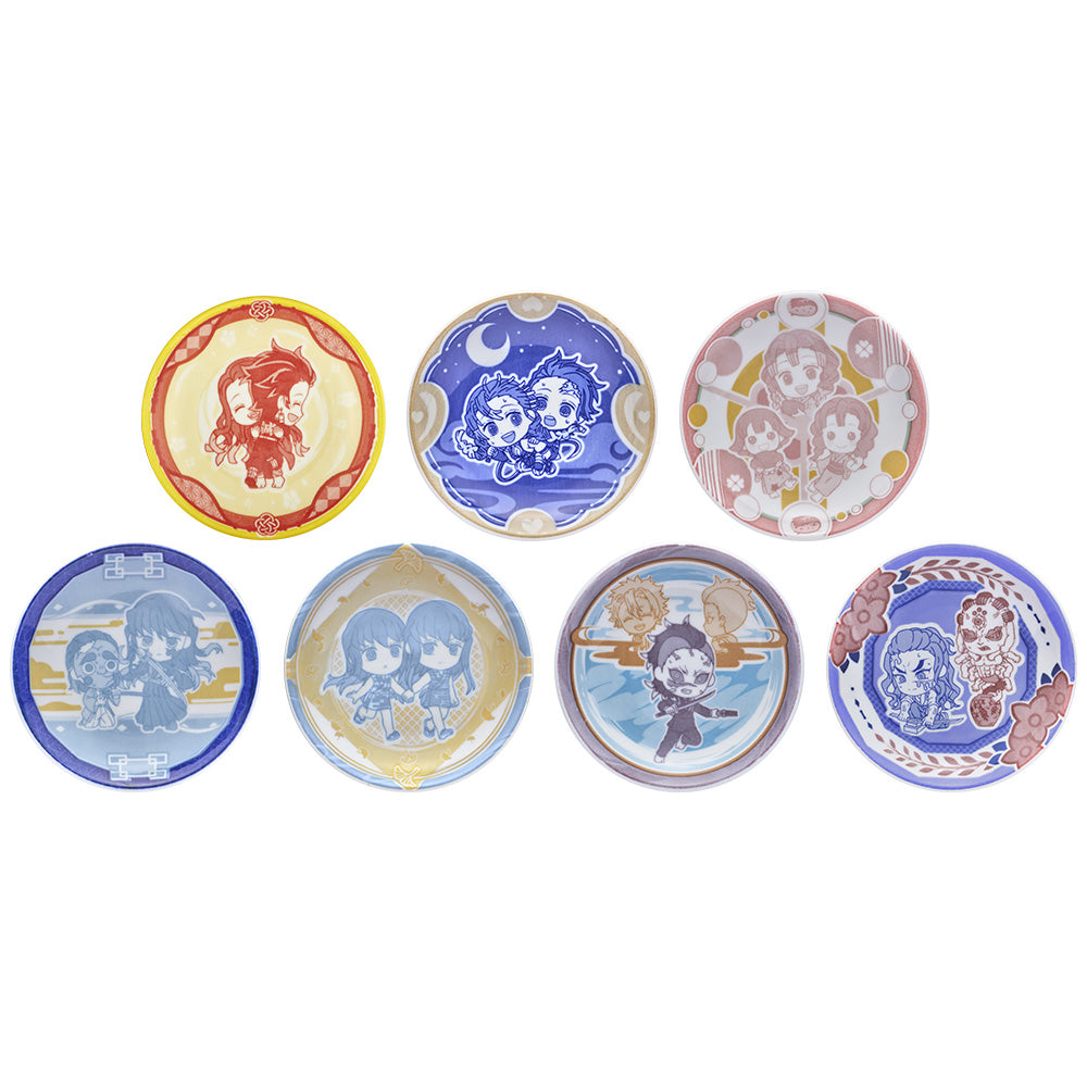 Ichiban Kuji Demon Slayer: Kimetsu no Yaiba Prize E Kyun Character Design Plate Set - Mandorama
