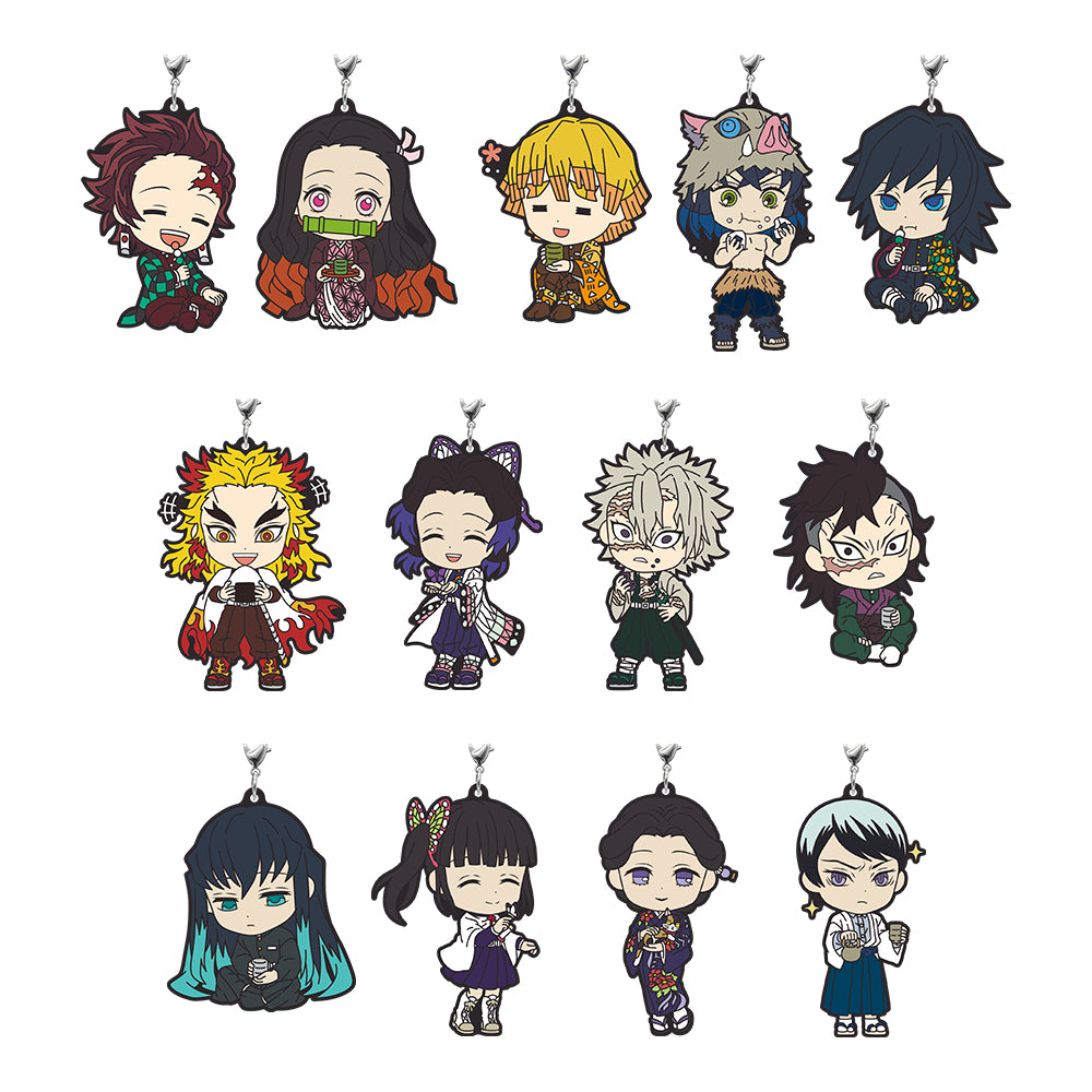 Ichiban Kuji Demon Slayer: Kimetsu no Yaiba Prize F Chibi Character Rubber Strap ~Taking a Rest~ - Mandorama