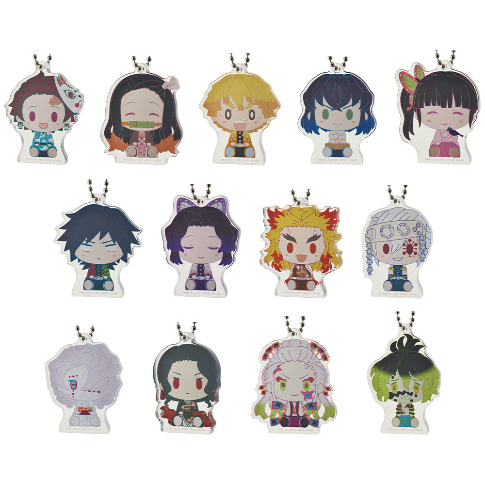 Ichiban Kuji Demon Slayer: Kimetsu no Yaiba Prize F Choco Noko Acrylic Keychain - Mandorama