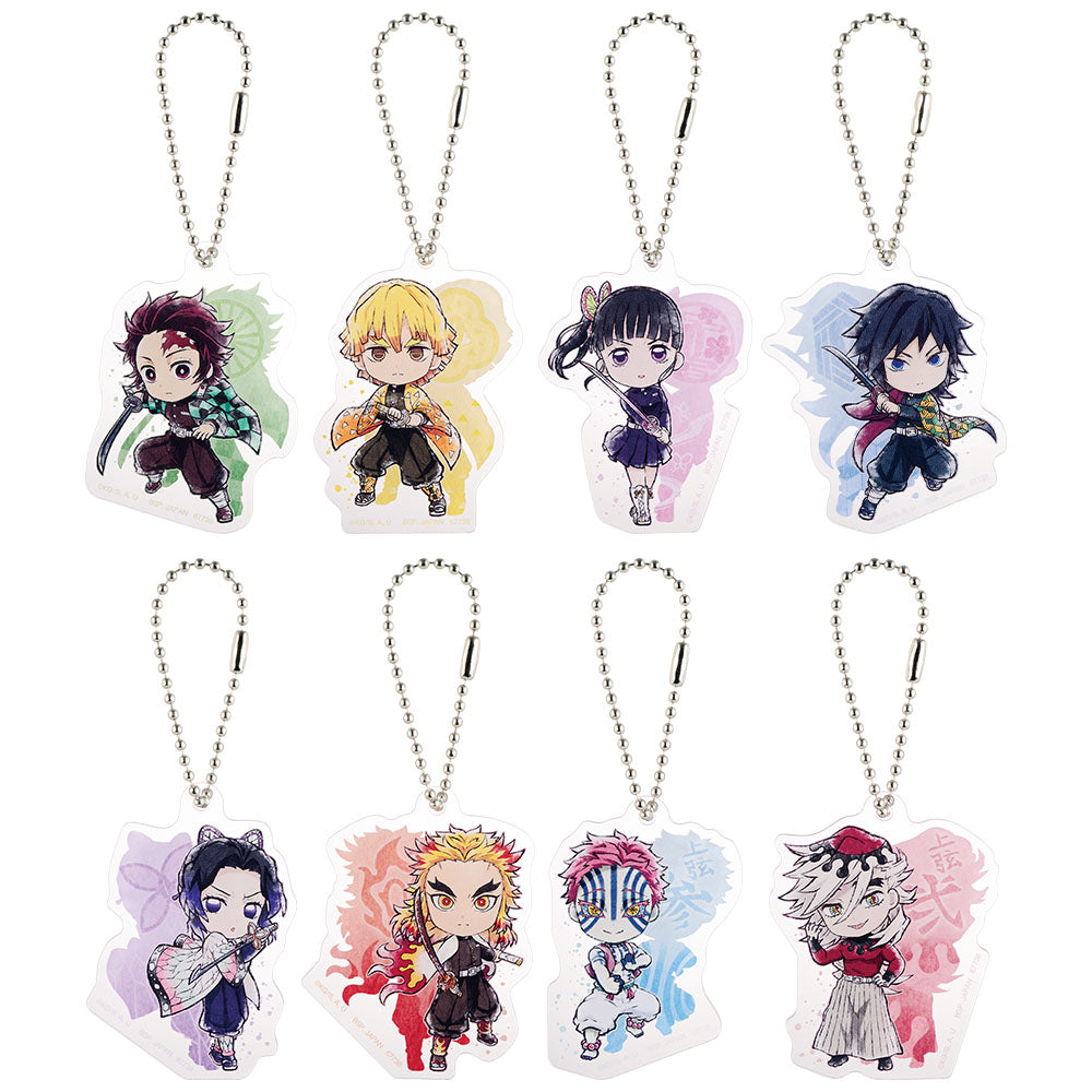 Ichiban Kuji Demon Slayer: Kimetsu no Yaiba Prize G Kyun-Kyara Acrylic Charm Set - Mandorama