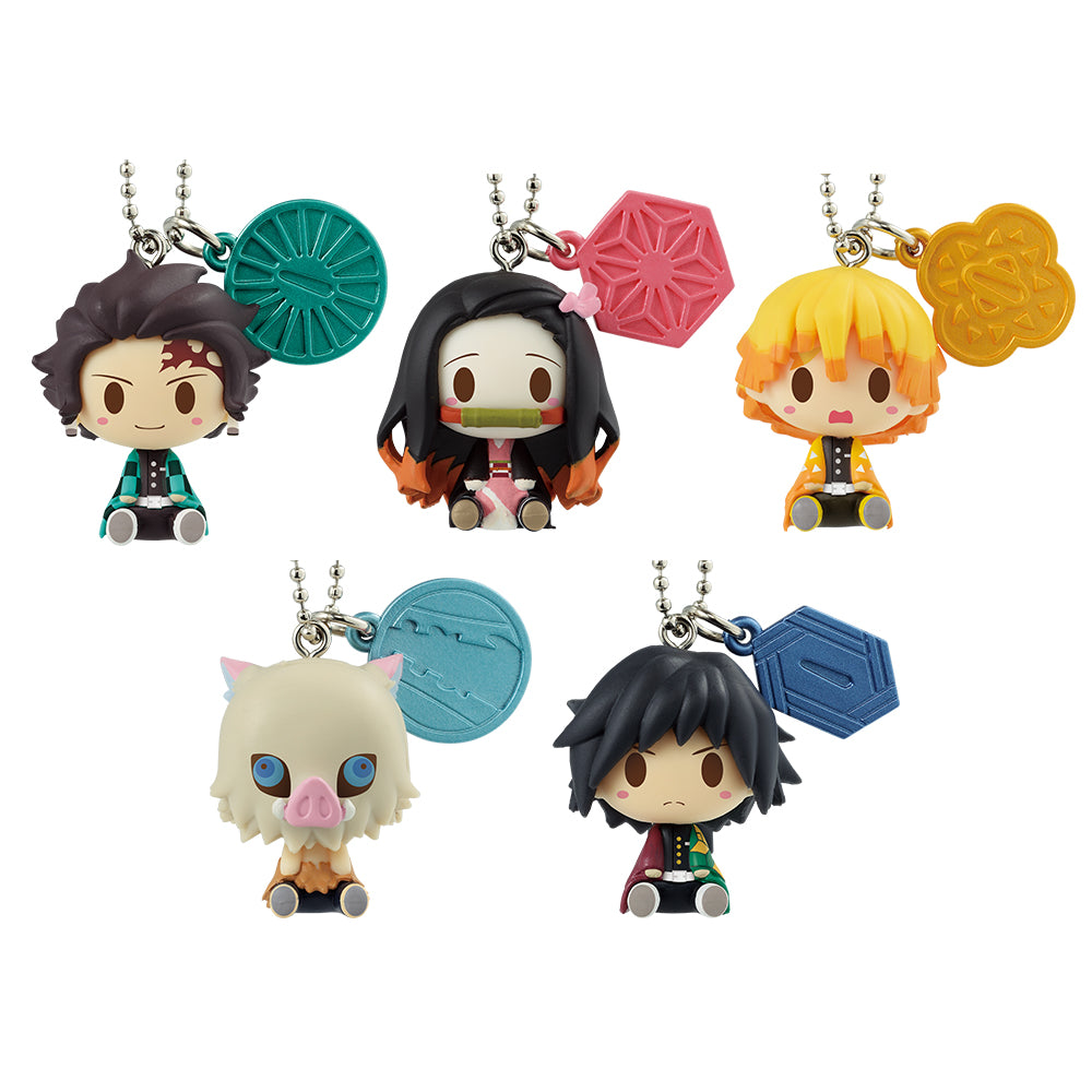 Ichiban Kuji Demon Slayer: Kimetsu no Yaiba Prize H Choco Noko Charm Set - Mandorama