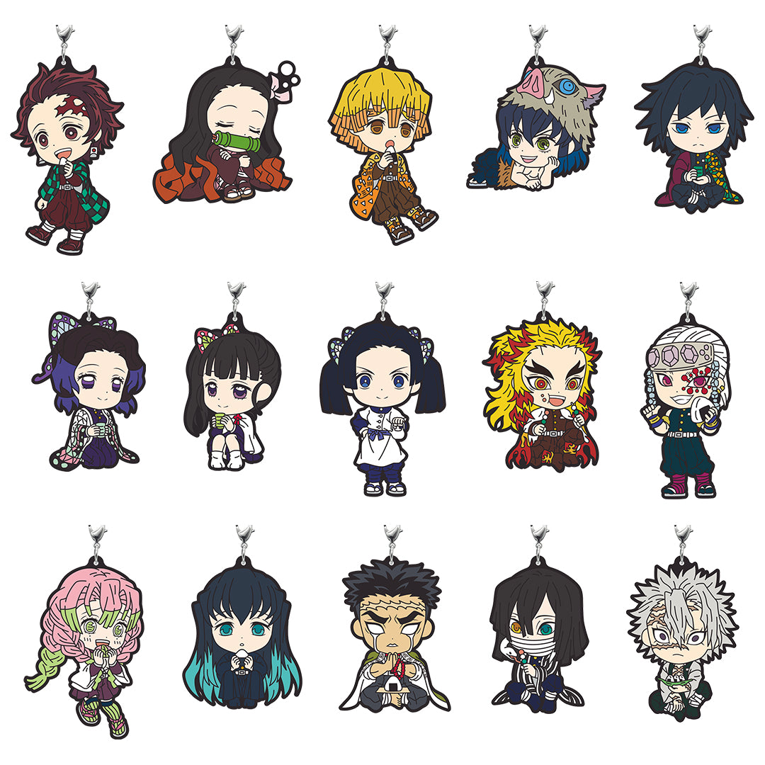 Ichiban Kuji Demon Slayer: Kimetsu no Yaiba Prize I Qun Chara Rubber Strap ~Relaxing Ver. 2~ - Mandorama