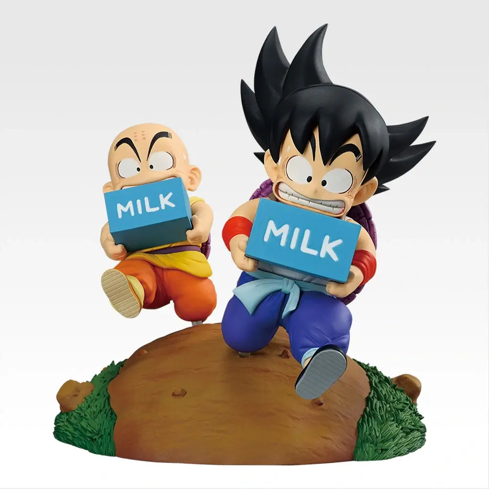 Ichiban Kuji Dragon Ball Prize A Son Goku & Krillin Milk Delivery Figure - Mandorama