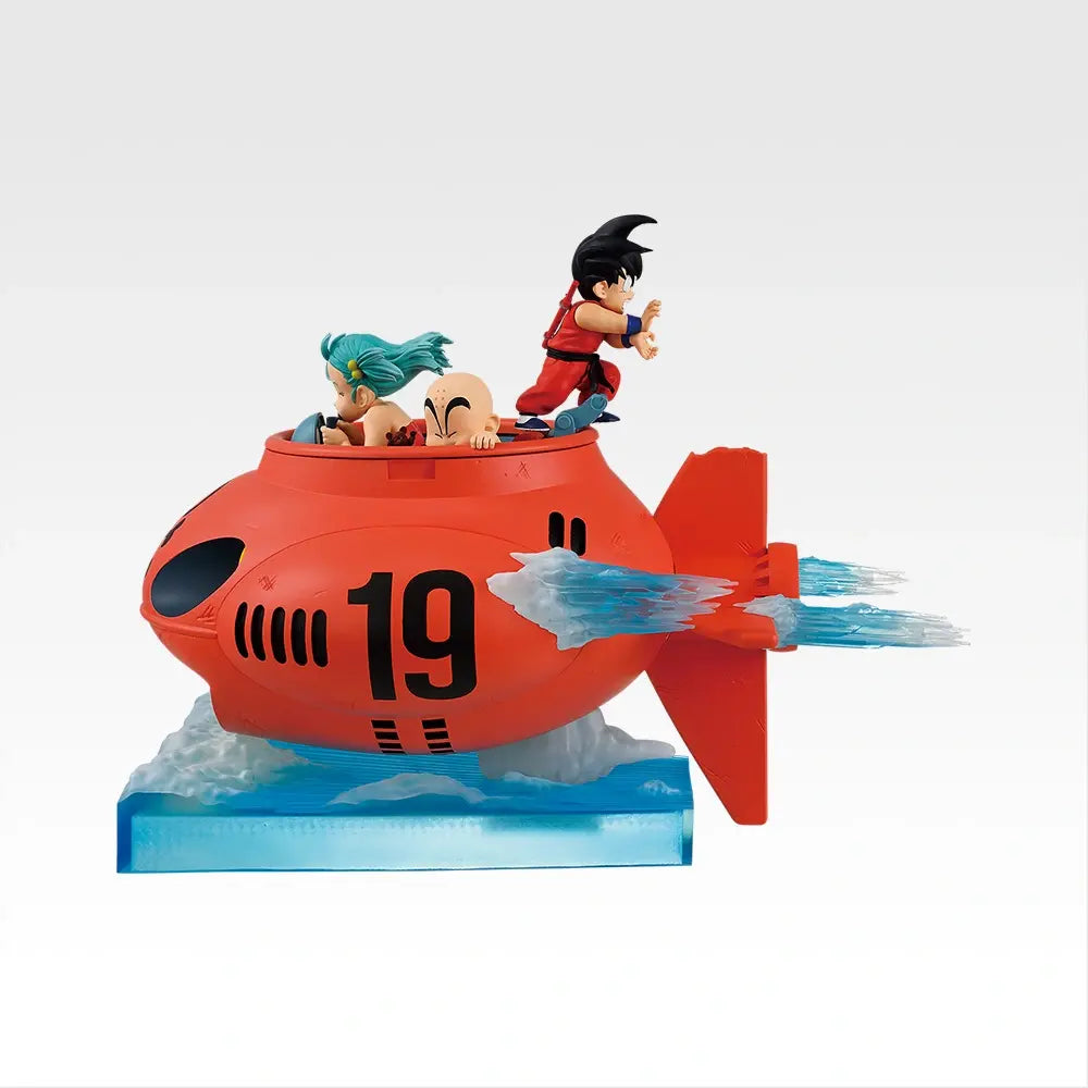 Ichiban Kuji Dragon Ball Prize D Son Goku & Bulma & Krillin Submarine Figure - Mandorama