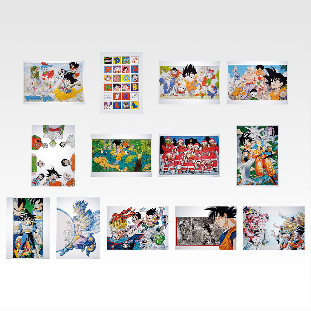 Ichiban Kuji Dragon Ball Prize H Akira Toriyama Color Illustration Clear Poster - Mandorama