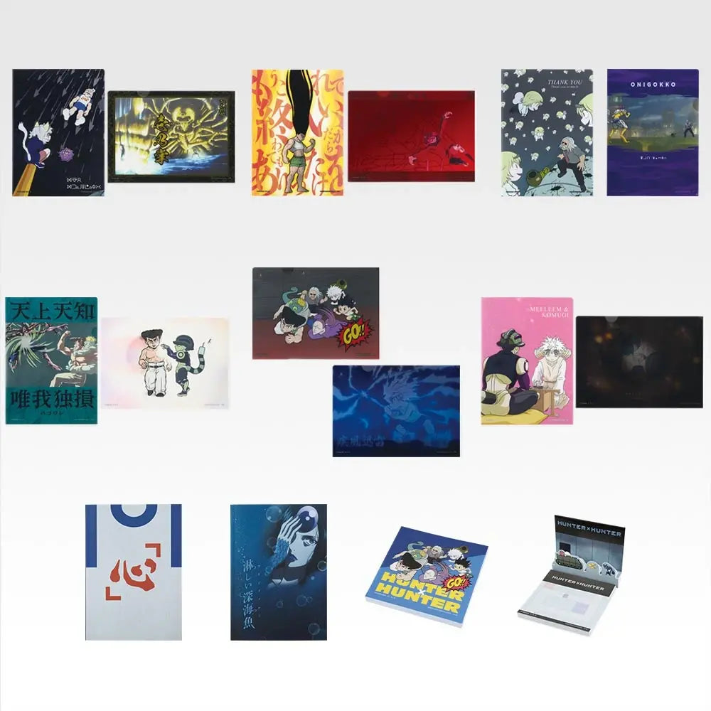 Ichiban Kuji Hunter x Hunter Prize H Stationery Assort (Clear File / Notebook / Memo) - Mandorama [src:https://assets.1kuji.com/uploads/product_item/image/106884/9f33c27b-48e2-4ce1-8f3c-b171d792d927.webp]