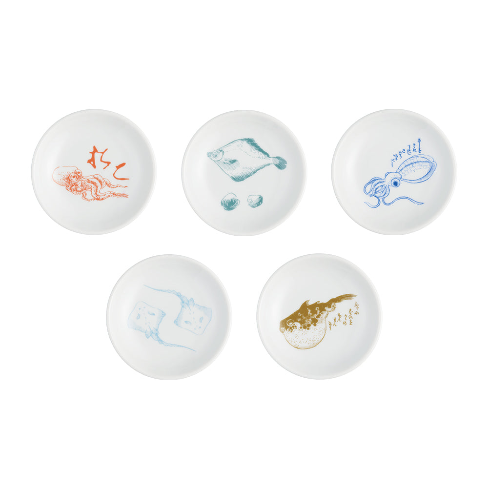 Ichiban Kuji Katsushika Hokusai Prize F Fresh Fish Small Plate - Mandorama