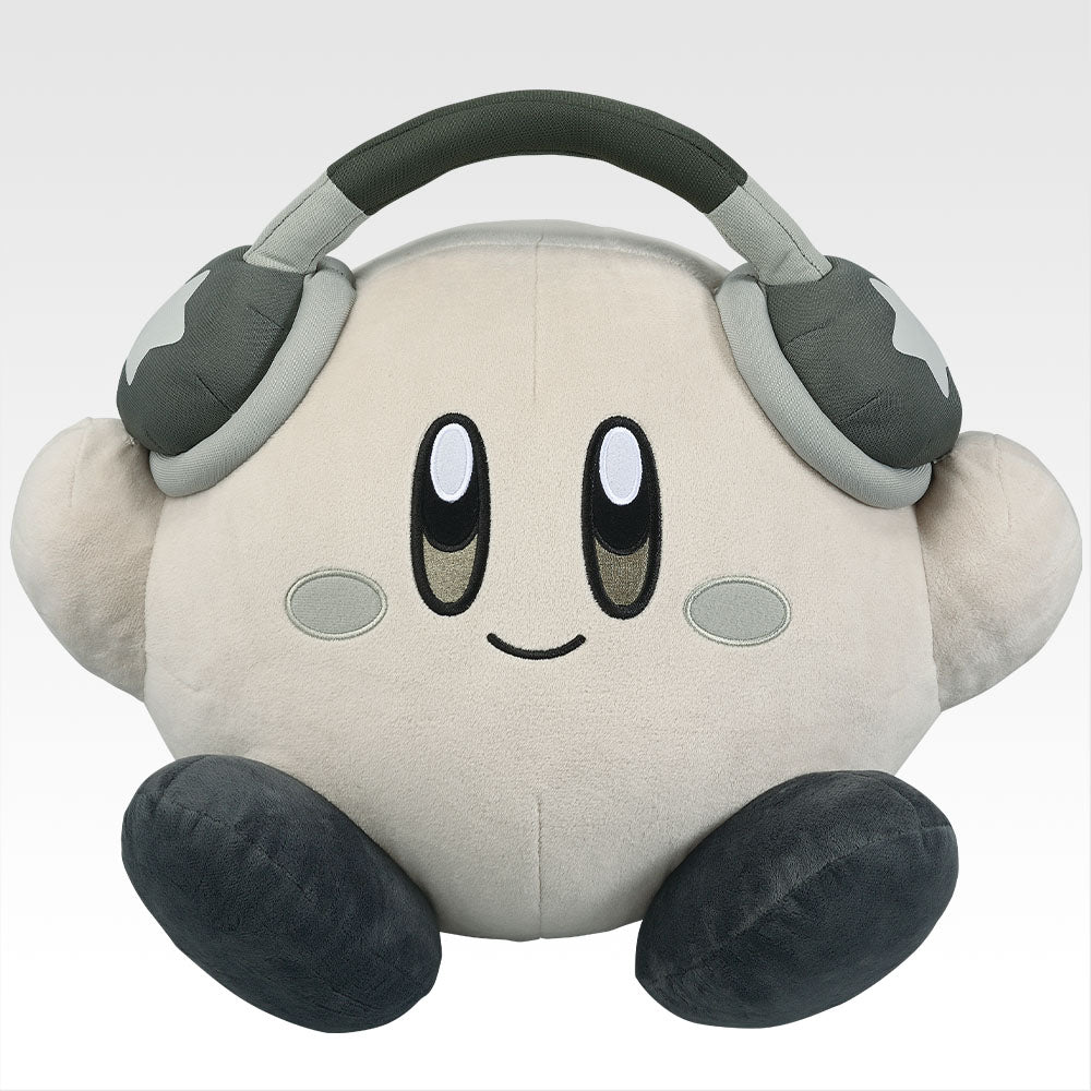 Ichiban Kuji Kirby Last One Prize Cheerful Kirby Plush Monochrome Ver. - Mandorama