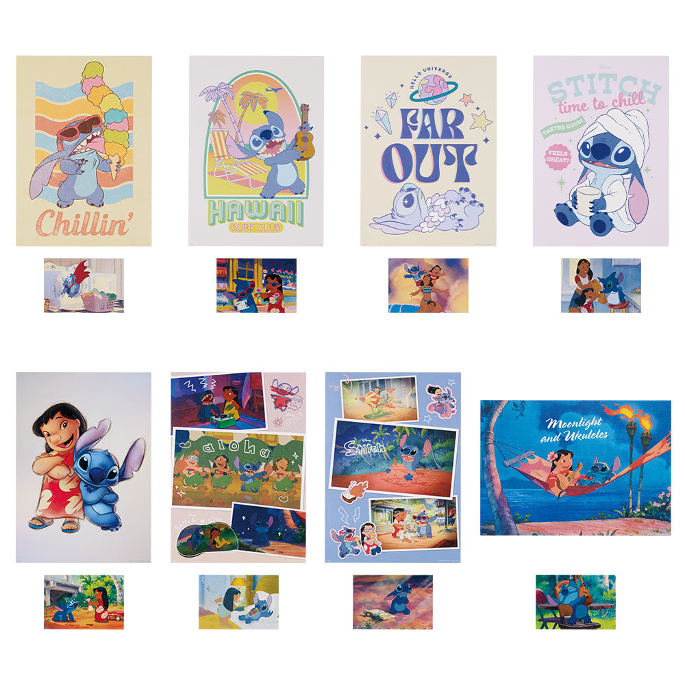 Ichiban Kuji Lilo & Stitch Prize F Poster & Postcard Set - Mandorama