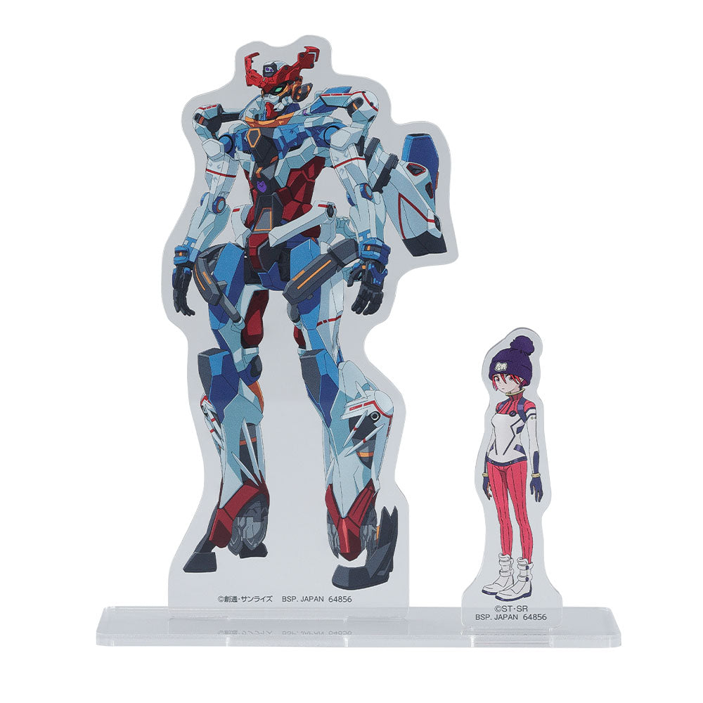 Ichiban Kuji Mobile Suit Gundam GQuuuuuuX Prize B Machu & GQuuuuuuX Visual Stand - Mandorama