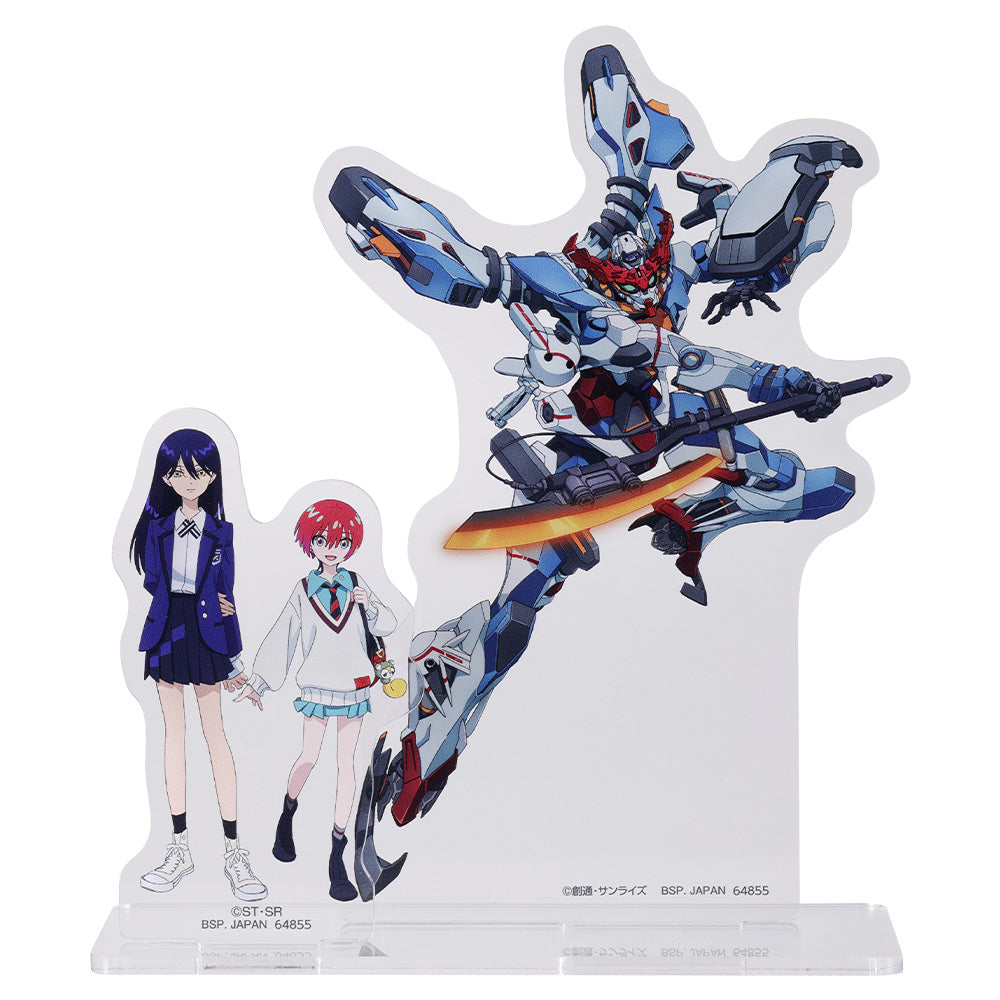 Ichiban Kuji Mobile Suit Gundam GQuuuuuuX Prize B Machu & Nyaan & GQuuuuuuX Visual Stand - Mandorama