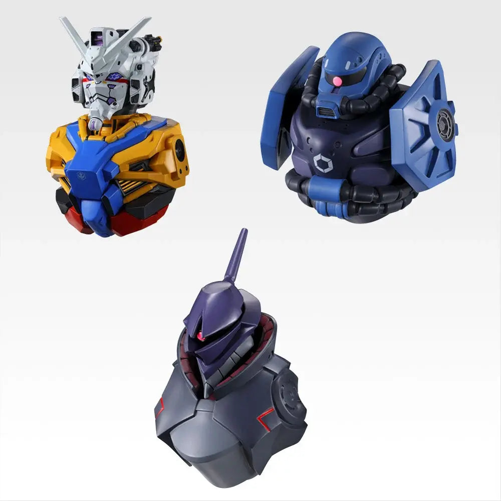 Ichiban Kuji Mobile Suit Gundam Prize D MS Head Magnet Set - Mandorama