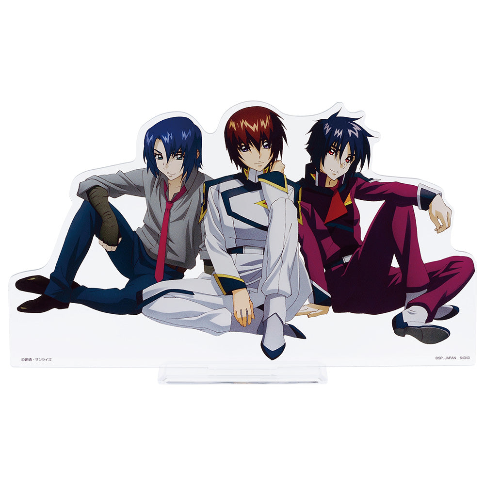 Ichiban Kuji Mobile Suit Gundam SEED FREEDOM Prize B Kira Yamato & Athrun Zala & Shin Asuka Visual Stand - Mandorama