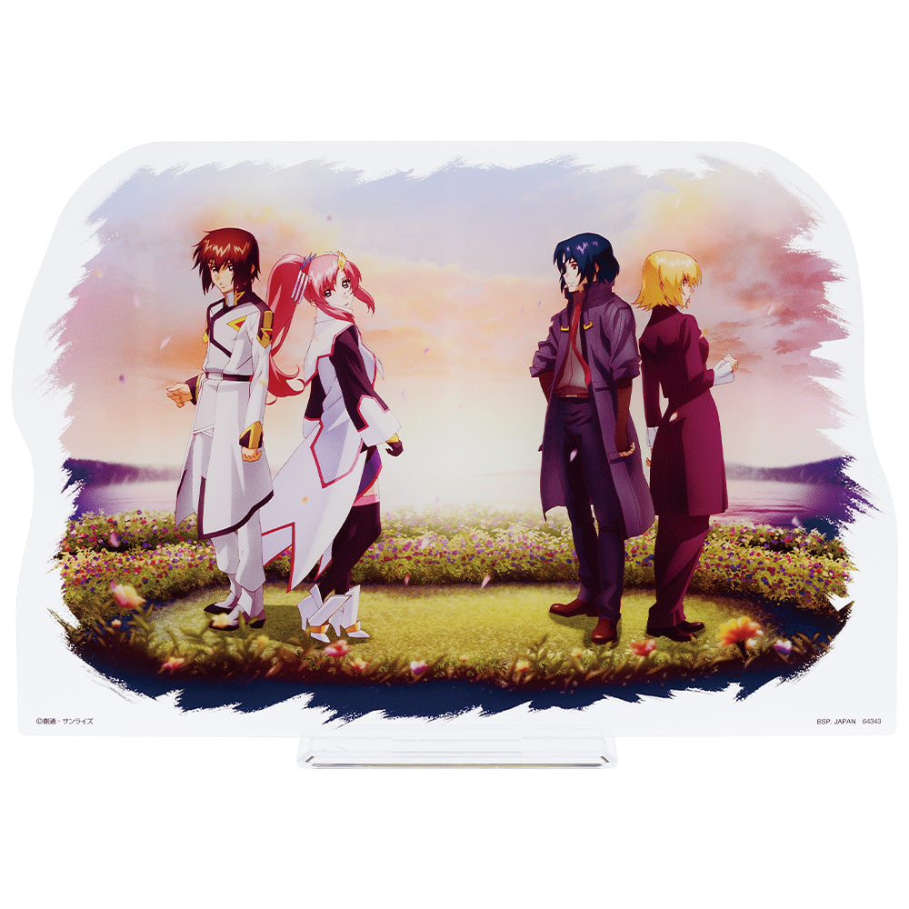Ichiban Kuji Mobile Suit Gundam SEED FREEDOM Prize C Kira Yamato & Lacus Clyne & Athrun Zala & Cagalli Yula Athha Visual Stand - Mandorama