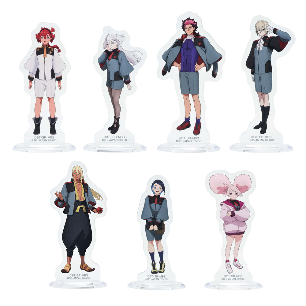 Ichiban Kuji Mobile Suit Gundam: The Witch from Mercury Prize F Acrylic Stand Set - Mandorama