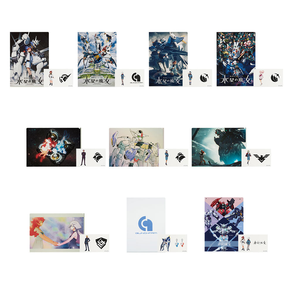 Ichiban Kuji Mobile Suit Gundam: The Witch from Mercury Prize I Clear File & Sticker Set - Mandorama
