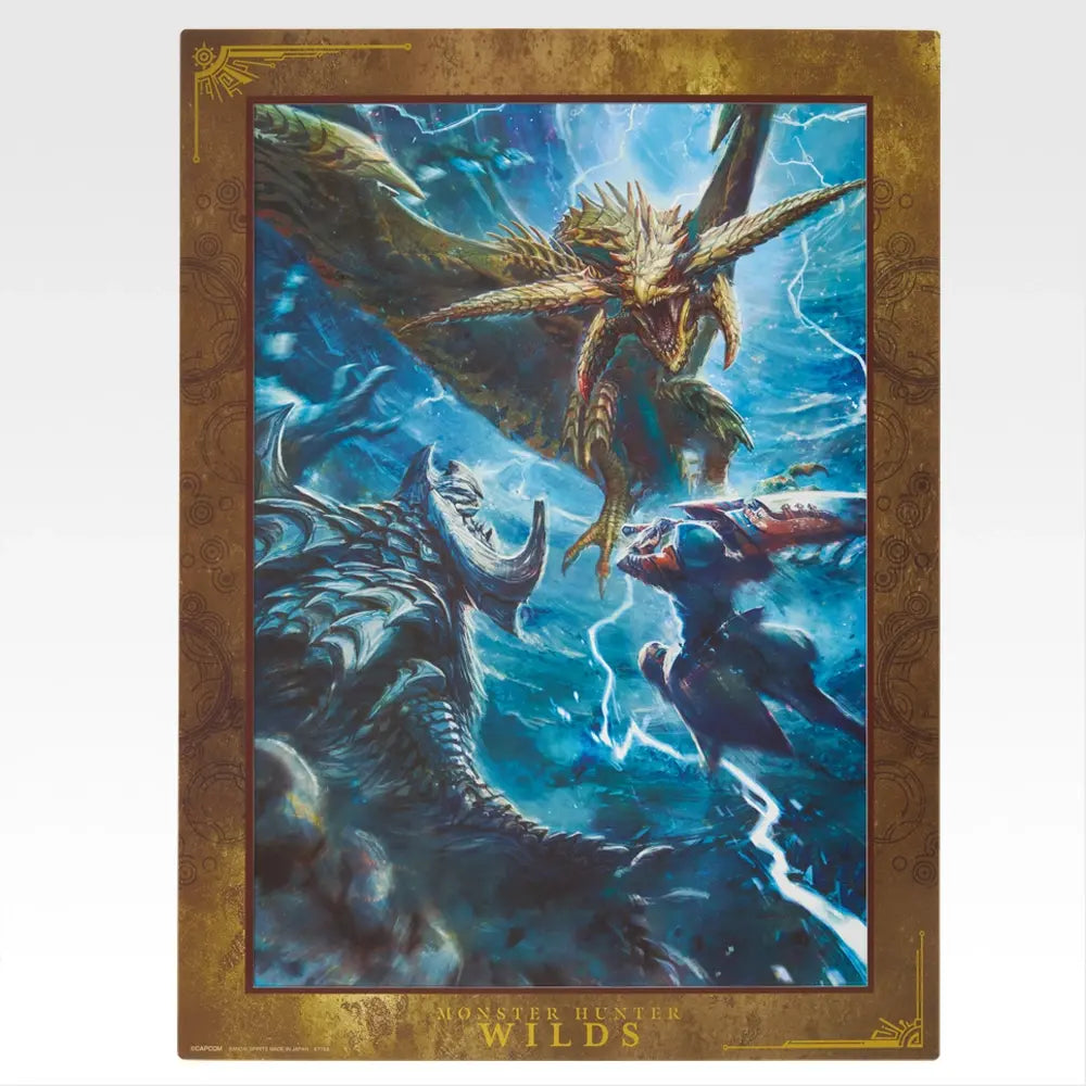 Ichiban Kuji Monster Hunter Wilds Prize B Drawn Poster Art - Mandorama