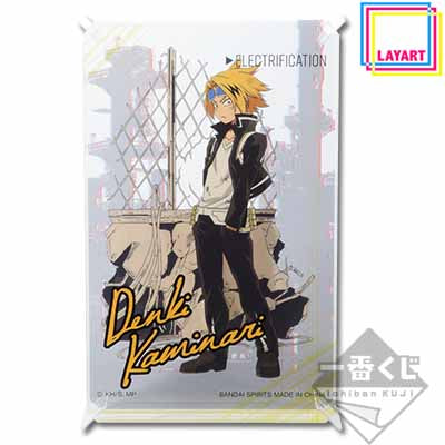 Ichiban Kuji My Hero Academia Prize G Denki Kaminari Ray Art Clear Stand - Mandorama