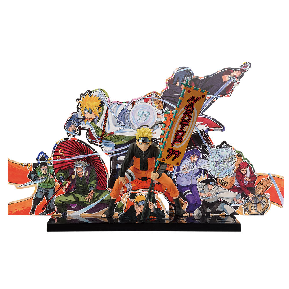 Ichiban Kuji Naruto Prize C Uzumaki Naruto Figure ~NARUTOP99 Memorial Kishimoto Seishi Illustration Background Panel~ - Mandorama