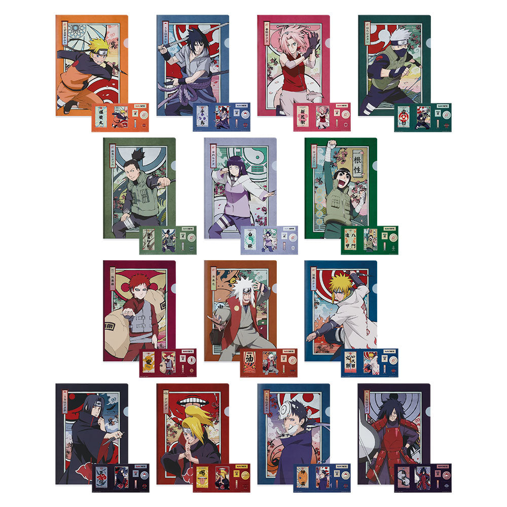 Ichiban Kuji Naruto Prize F Clear File & Sticker Set - Mandorama